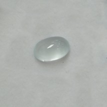 Natural Aquamarine Oval Cabochon 12.6X8mm Pastel Blue Color SI1 Clarity Loose Ge - £450.54 GBP