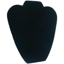 Black Velvet Padded Necklace Pendant Bust Showcase Display 8 5/8&quot; - £7.29 GBP