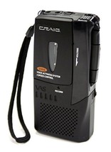 Craig Micro Cassette Voice Recorder with LED Recording Indicator (CR8003) - $108.90