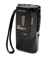 Craig Micro Cassette Voice Recorder with LED Recording Indicator (CR8003) - $108.90