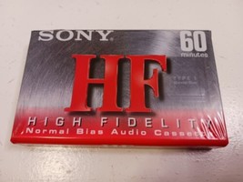 Sony High Fidelity Normal Bias 60 Minute Blank Cassette Tape Brand New Sealed - £3.17 GBP