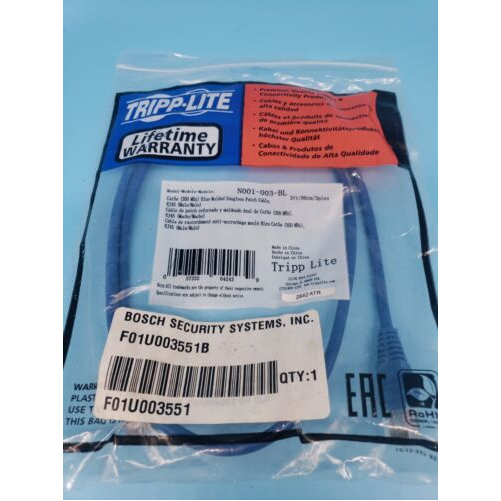 Eaton N001-003-GY EATON TRIPP LITE SERIES CAT5E 350 MHZ SNAGLESS MOLDED ... - $22.95