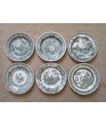 The Spode Archive Collection Georgian Series Green Set Of 6 Dinner Plate... - $168.25