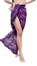 Women Poly Georgette Floral One Piece Cover-Up Sarong for Swimwear - $28.95