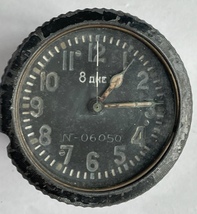 USSR aircraft clock- 1945- 8 day - N-06050- WWII - WORKING -Free Int. shipping - £160.25 GBP