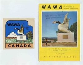 Wawa Algoma Ontario Canada Brochure with Map and Decal 1960&#39;s - £17.85 GBP