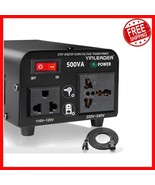 Compact 500W Voltage Converter Transformer - 300W Continuous for Global ... - $1,219.74 MXN