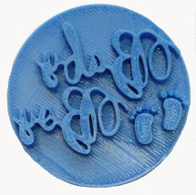 Baby Boy Words With Feet Script Font Cookie Stamp Embosser USA PR4007 - £2.38 GBP
