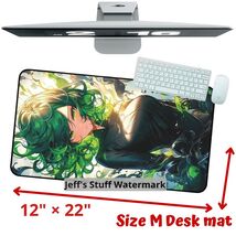 Waifu Tatsumaki Medium Desk Mat One Punch Man Mouse Pad Anime Laptop Key... - $21.99