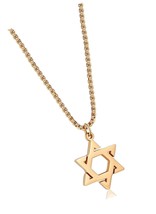 Star of David Necklace Stainless steel David Star - £39.83 GBP