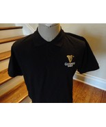 NWT New Black Guinness Dublin Embroidered Cotton Polo Shirt  Adult M Rel... - £26.86 GBP