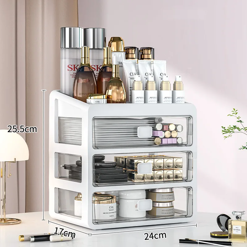 Makeup Case Jewelry Container Cosmetic Storage Box Makeup Organizer Draw... - £41.19 GBP