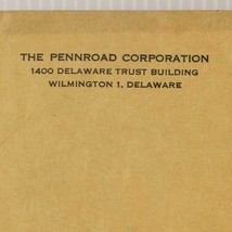 Pennroad Gesellschaft Wilmington Delaware Manila Umschlag Gestempelt - $33.82