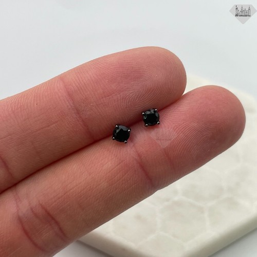 Evil Eye Luck Charm CZ & Blue Nano Crystal 925 Sterling Silver 9mm Stud Earrings Item image 10