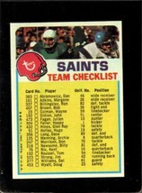 1973 Topps Team Checklists #17 New Orl EAN S Saints Nmmt Saints *XR19177 - £7.76 GBP