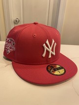 New Era New York Yankees Pink 2000 World Series 59fifty Size 7 Fitted Ca... - £27.24 GBP