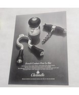 Christofle French Couture Pour Le Bar opener corkscrew cork Print Ad 1986  - $9.98