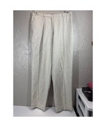 Talbots Petites Womens Gray Pleated Front Relaxed Linen Blend Pants Size... - $41.98 CAD
