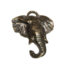 Elephant Head Necklace Pendant or Purse, Keychain, Backpack Charm - £5.41 GBP