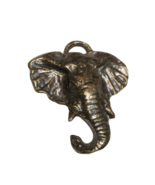 Elephant Head Necklace Pendant or Purse, Keychain, Backpack Charm - £5.37 GBP