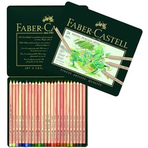 Faber-Castel FC112124 Pitt Pastel Pencils in A Metal Tin (24 Pack), Assorted - £55.07 GBP