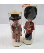 Vintage English Royal Guards Dolls 6&quot; Set of 2 w/ Original Packaging Eye... - €24,89 EUR