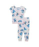 Lilo &amp; Stitch Toddler Girls&#39; Snug-Fit 2 Piece Pajama Set, White Size 12M - $294.00 MXN