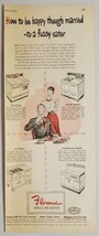 1948 Print Ad Florence Ranges &amp; Heaters Happy Couple Eating Made in USA - £12.66 GBP