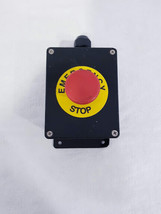 Industrial Emergency stop power button with BUD industries Inc. type 4X  box - £25.21 GBP