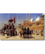 Edwin Weeks Village Painting Ceramic Tile Mural BTZ09586 - $205.15 CAD+