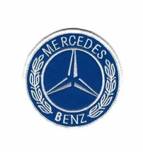 MERCEDES BENZ 3.5” SEW/IRON PATCH UNIFORM BLUE WHITE PATCHES RACING FORM... - £6.28 GBP