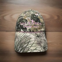 The Ranch Camouflage Hat Fauna Camo  Pink Hook &amp; Loop Cap Sylvester Texas - £9.14 GBP