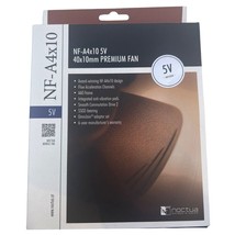 Noctua NF-A4x10 5V Premium Quiet Fan 3 Pin 5V Version 40x10mm Brown NEW - $35.00