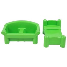 Vintage Sesame Street Playset Replacement Green Furniture Pieces 1984 CBS - $7.70