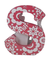 Wooden Block Letter Painted Floral My Peeps &amp; BFF  - New - S - £4.78 GBP