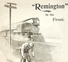 1895 Remington Arms Co Bicycle Victorian Transportation Advertisement 5 x 7 - £21.17 GBP