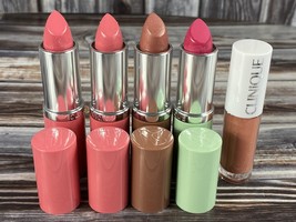 Clinique Lipstick Lip Gloss Bundle Lot - Matte Petal Magenta Bare Sorbet Pop - £19.16 GBP