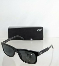 Brand New Authentic Mont Blanc Sunglasses MB653 01N 55mm Black Frame 653 - $154.23