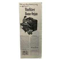 Wurlitzer Home Organ Vintage Print Ad 50s New York Music for the Home - £13.49 GBP