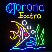 New Corona Extra Tropical Fish Beer Neon Sign 24&quot;x20&quot; - £197.70 GBP