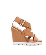 NEW AUTHENTIC See By Chloe Leather Tiny Wedges in Cognac 36/6 $525 - $244.81 CAD