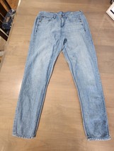 Madewell Pants Womens 27 Blue Linen Cotton Blend Boyjean - $341.18 MXN