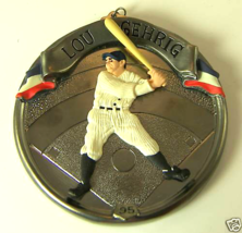 Lou Gehrig Baseball Heroes Hallmark Keepsake Christmas Holiday Ornament - £7.69 GBP