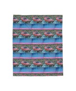 323 Van Velveteen Polyester Plush Blanket with Retro Car Design, Soft Throw - $29.81 CAD+