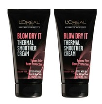 2 L&#39;Oreal BLOW DRY IT Cream Thermal Smoother Cream Advanced Hairstyle 5.... - £37.31 GBP