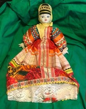 Old Porcelain Doll Ethnic Clothing Serbia Croatia Russia Yugoslavia Germany Girl - £29.77 GBP