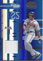 2005 Leaf Certified Materials Mirror Blue Fabric Andruw Jones 8 Braves 020/100 - £3.99 GBP