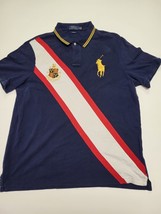 Polo Ralph Lauren Crown Crest USA Big Pony Shirt Mens Rugby Custom Size XL - $17.65