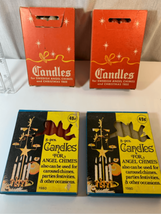 Angel Chime Candles Lot-4 Pks/28 Candles Red/White Vintage NEW In Box - $15.05