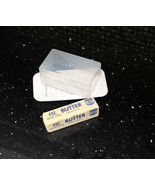 Standard Butter Dish White Base Smoked Clear Top Best For West Coast Bar... - $8.13 CAD